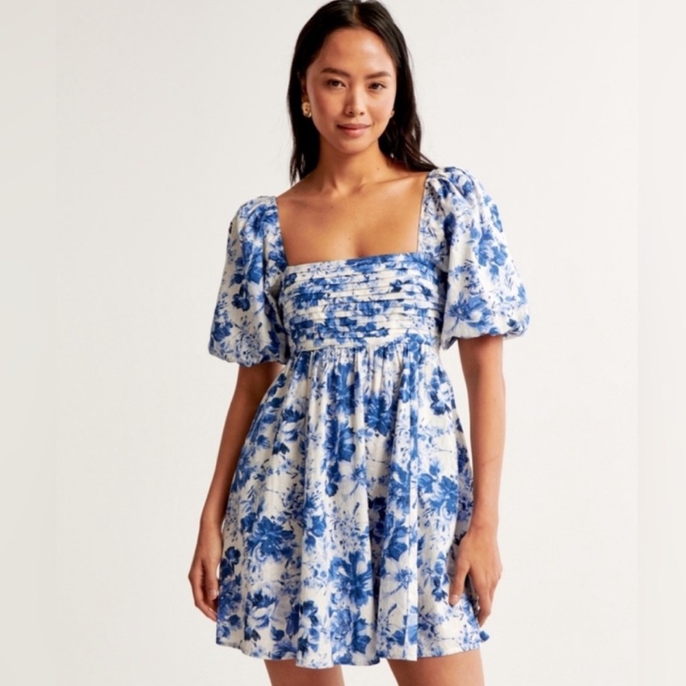 Abercrombie Emerson Poplin mini dress Medium TALL